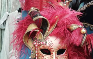 Maschera rossa Weekend a Venezia